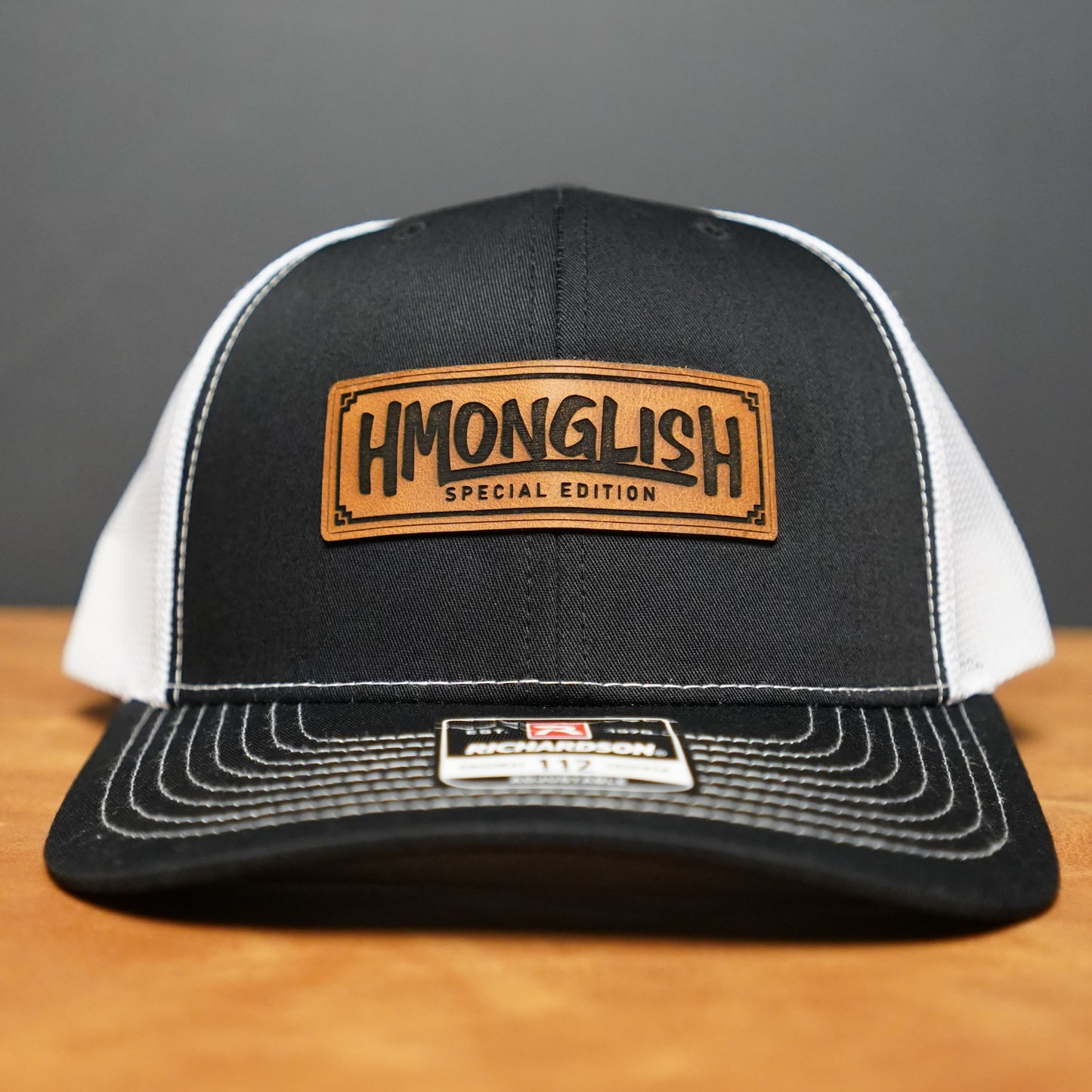Hmonglish Leather Patch Hat